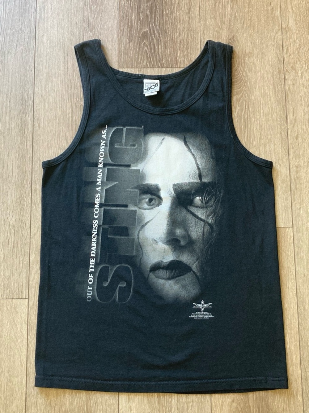 WCW Sting Face Graphic Black Men’s Tank Top